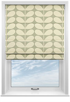 Orla Kiely Jumbo Solid Stem, Pebble - Roman Blind